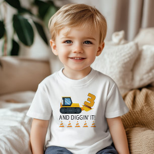 3-års Construktions T-Shirt – Gul Dumper 