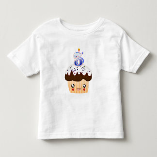 3 års cupkaka T - blå Shirt