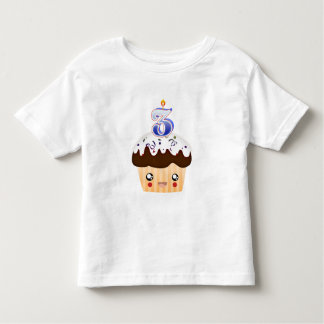 3 års cupkaka T - blå T Shirt