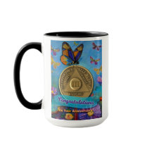 3 års CUSTOM NAME AA Butterflies Flowers