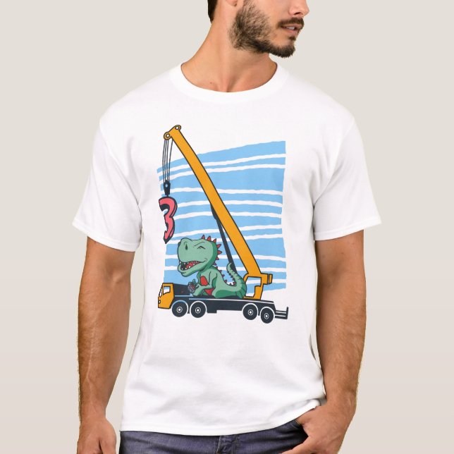 3-års födelsedag för 3-åriga barn Födelsedag T Shirt (Framsida)