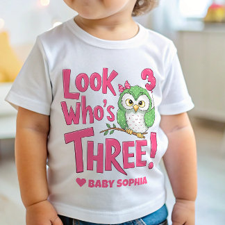 3-års födelsedag Titta vem som är tre T Shirt