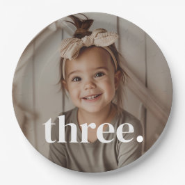 3-års födelsedagsfoto - tre