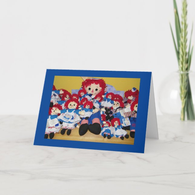 **3 ÅRS GAMLA FÖDELSEDAG** FRÅN RAGGEDY ANN-KORT KORT (Framsida)