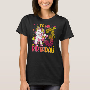 3 års gammal enhörning som blommar 3:e födelsed t shirt