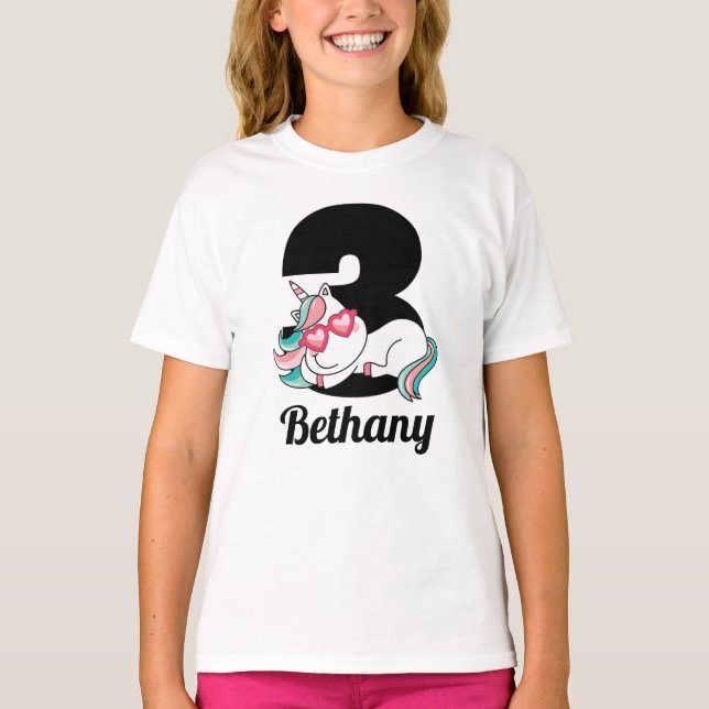 3 års gammal flicka, 3:e födelsedagsljud t shirt (Framsida)