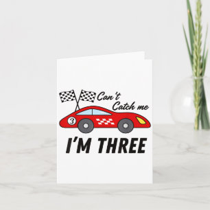 3 års gammal Tävling bil Exotic Car Birthday Cant Kort