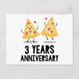 3-årsjubileum 3 år vykort