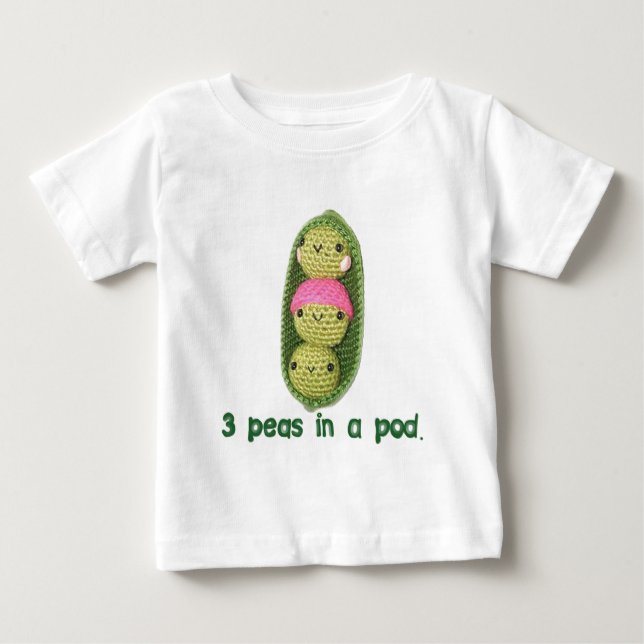 3 ärtor i en pod tee shirt (Framsida)