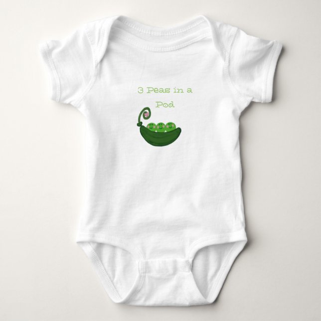 3 ärtor i pod t-shirt (Framsida)