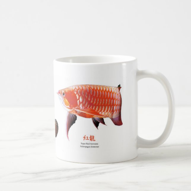 3 Asian Arowanas Kaffemugg (Höger)