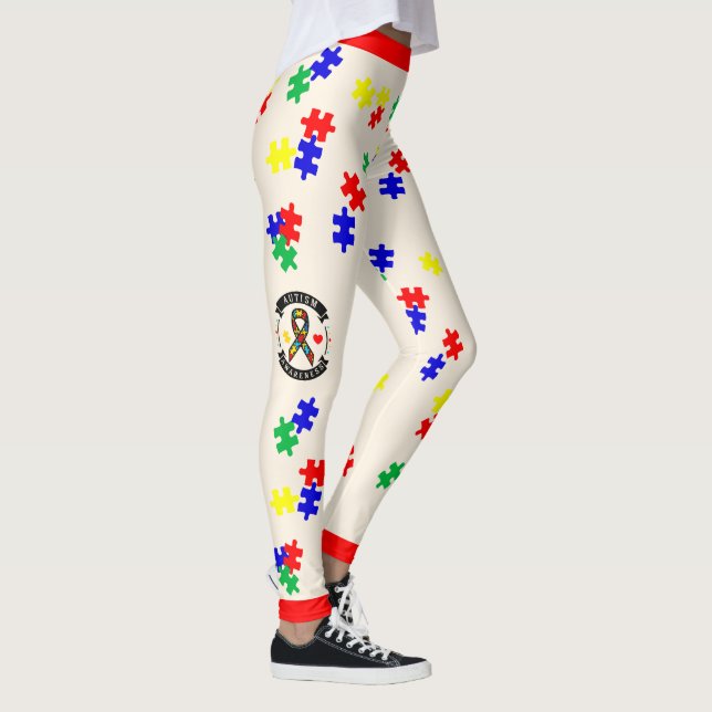 # 3 Autism Acceptans - Leggings (Höger)