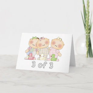 3 av 3 Triplet Cuties Kort