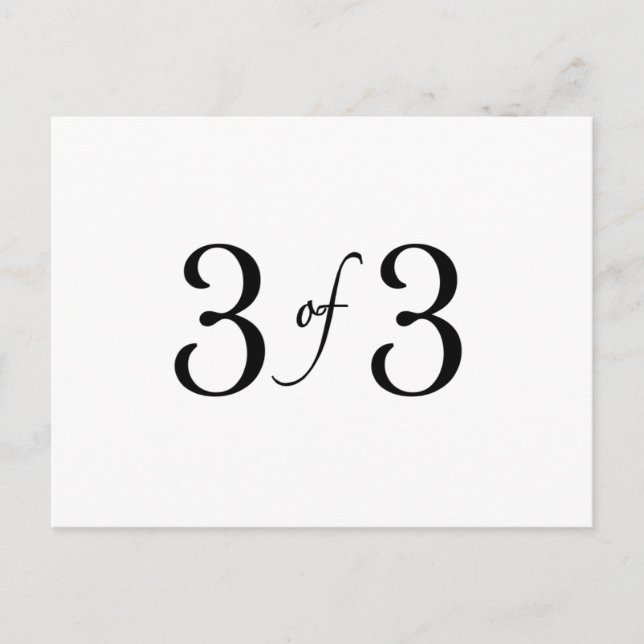 3 av 3 (yngsta barn) vykort (Framsida)