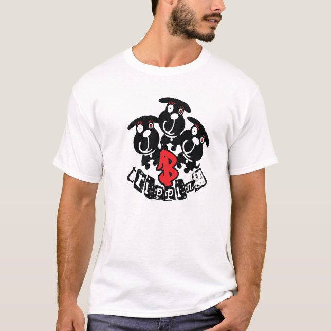 3 b-----s snubblar tee shirt (Framsida)