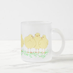 3 babychickar (se-till och med den frostiga frostad glasmugg