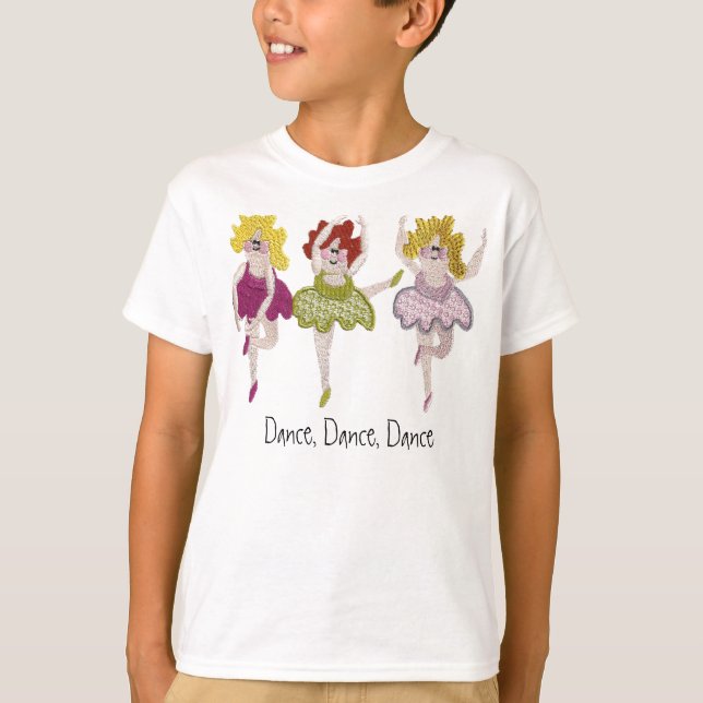 3 balettdansörer tee shirt (Framsida)