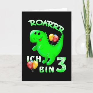 3 Barn Dinosaur Kort