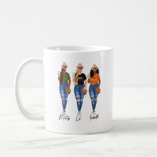 3 bästa vänner till kaffe Mugg