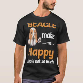 3 Beagle gör mig glad T Shirt