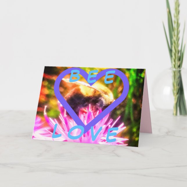 3 BEE KÄRLEK SMÅ GREETKORT KORT (Framsida)