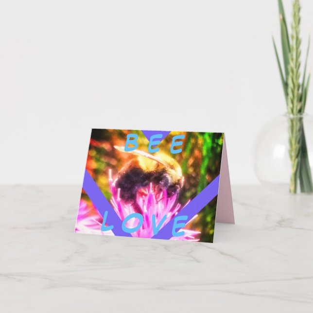 3 BEE KÄRLEK SMÅ GREETKORT KORT (Framsida)