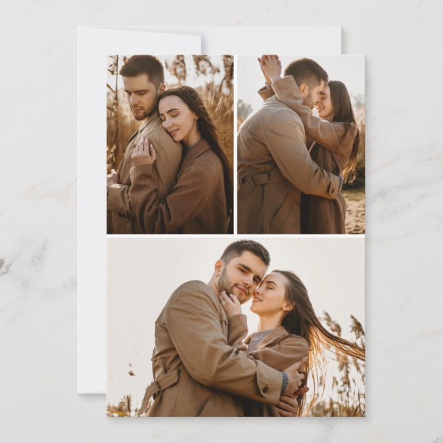 3 bilder-kort inbjudningar (Framsida)