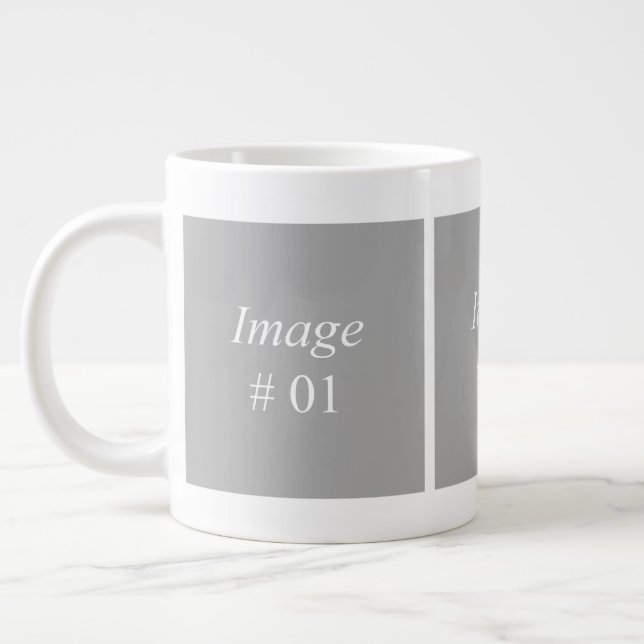 3 bilders fotogallerimall jumbo mugg (Vänster)
