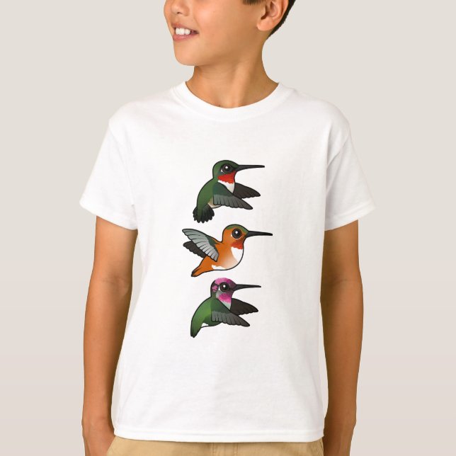 3 Birdorable Hummingbird under Flight T Shirt (Framsida)