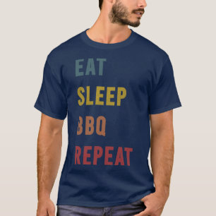 3-bitars gåva Eat-viloläge-BBQ-upprepning T Shirt