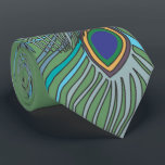3 Blå fjädrar Peacock Tie 4 Bröllop eller när som  Slips<br><div class="desc">Alla typer av sida som inte skrivs ut på framsidan och baksidan kan anpassas av dig så att även utskriften finns på baksidan. Klicka bara på anpassa fler och markera alla och kopiera och markera sedan baksidan och klistra in.</div>