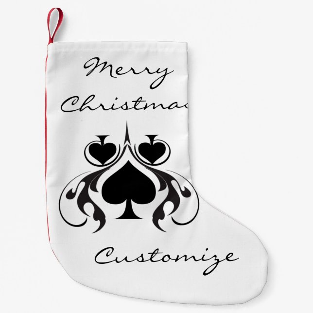 3 Black Spades Tribal Thunder_Cove Liten Julstrumpa (Framsidan)