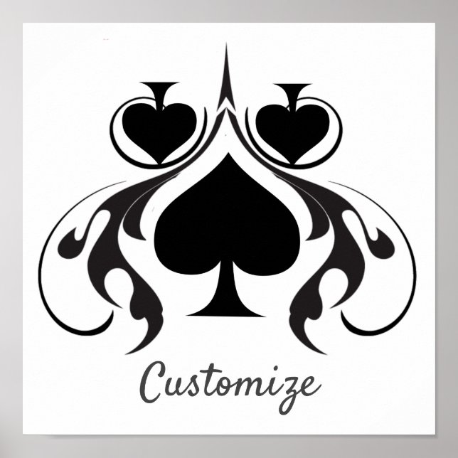 3 Black Spades Tribal Thunder_Cove Poster (Framsidan)
