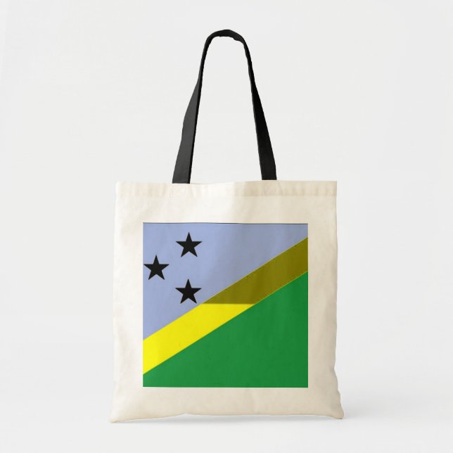 3 Black Stars Tote Bag Tygkasse (Framsidan)