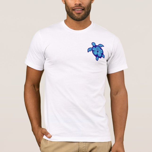3 blåttHonu sköldpaddor T-shirt (Framsida)