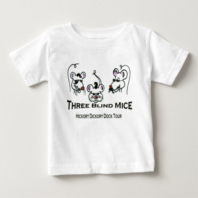 3 blinda möss t shirt (Framsida)