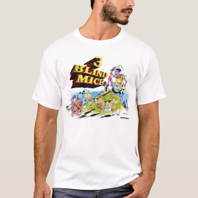 3 blinda möss tee shirt (Framsida)