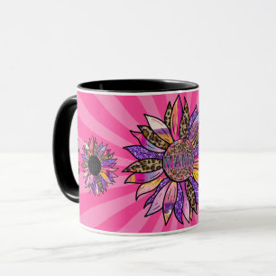 3 Blommor Glitter Anpassa Mamma Mugg