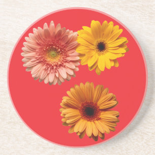 3 Blommor Underlägg Sandsten
