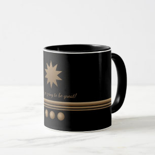 3 Brusch-Professionell med Guld Black Business Mugg