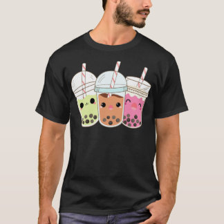 3 Bubble Tea Boba Bubble Tea cowboy children T Shirt
