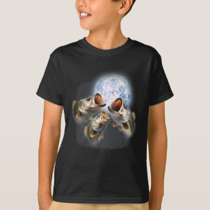 3 Byss Fisk Vid Månen Rolig Byss Fisk Fan F T Shirt