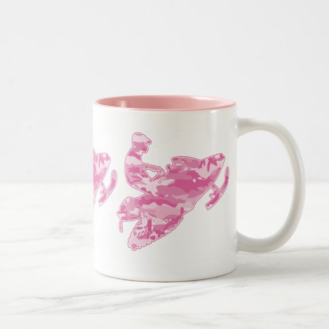3-Camo-Rosa-Sled Två-Tonad Mugg (Höger)
