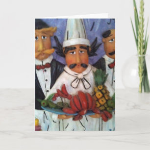 3 CHEF:S TILLFÄLLEN BLANK GREETING CARD KORT