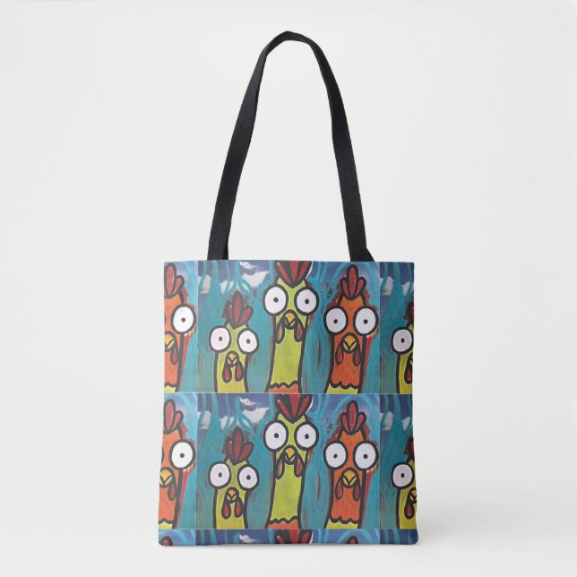 3 Chicken Shoulder Tote bag Tygkasse (Framsida)