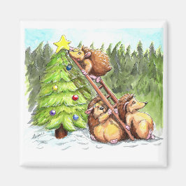 3 choupissons de Noël Magnet