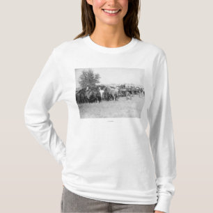 3 Cowboystågvirkehästar PhotographSouth Dakota T Shirt