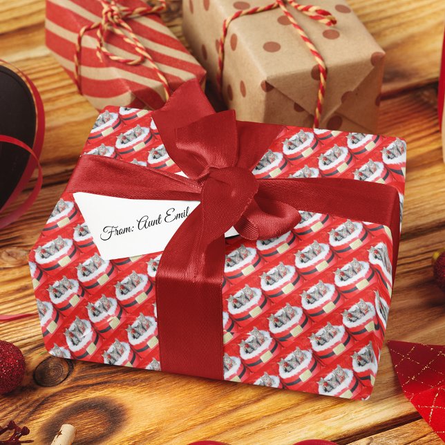 3 Cute Kittens Santa's Little Helpers Presentpapper (Skapare uppladdad)