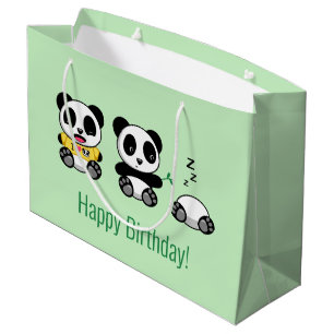3 Cute Little Pandas på Grönten