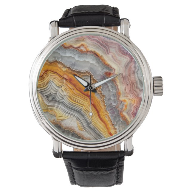 3 D Agate Watch Armbandsur (Framsida)